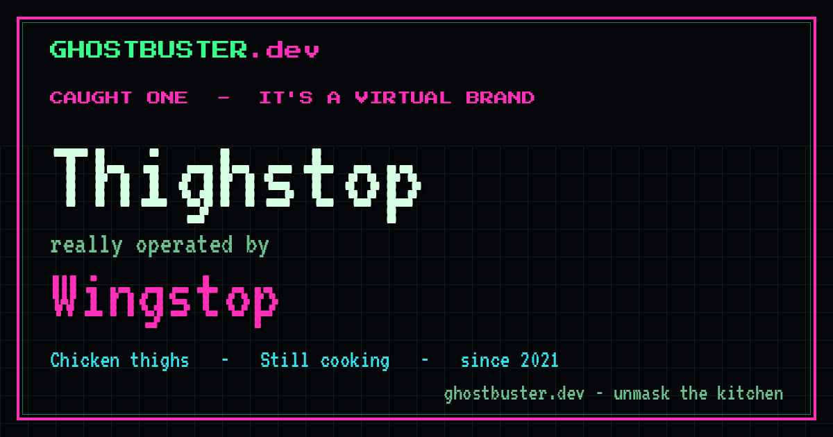 Thighstop is a virtual brand operated by Wingstop